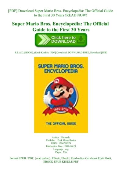 Pdf Download Super Mario Bros Encyclopedia The Official Guide To The