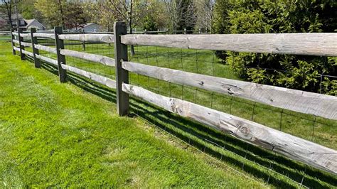 Split Rail Fence With Wire Simply Effective Fence Resource