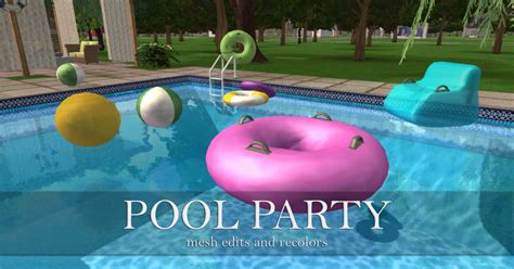 Sims 2 Pool Decor Outdoor Decor Plein Air Beach Ball Recolor Pool