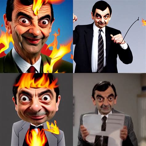Mr Bean On Fire Stable Diffusion Openart