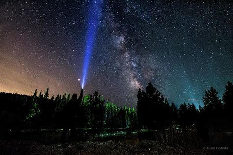Shooting Star Through Night Sky Photograph By Adam Deanda