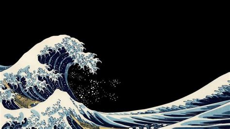 Wide Great Wave Of Kanagawa X Wallpaper In Computer