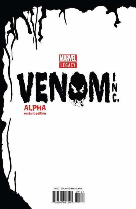 Amazing Spider Man Venom Inc Alpha 1 Marvel Legacy 2017 Nm Adi Granov