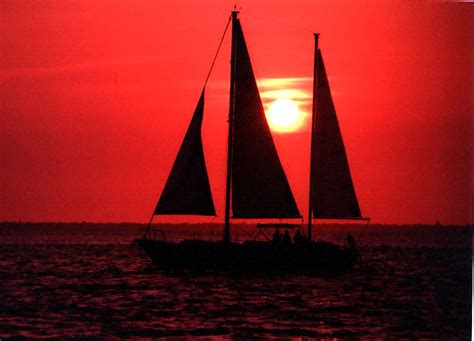 Sailboat Sunset Orange Beach Alabama 58k