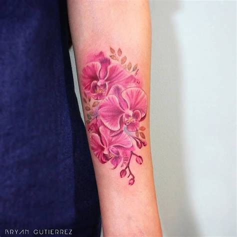 I gave a shot at doing a color orchid tattoo. 30 Gorgeous Orchid Tattoo Designs and Ideas - TattooBloq ...