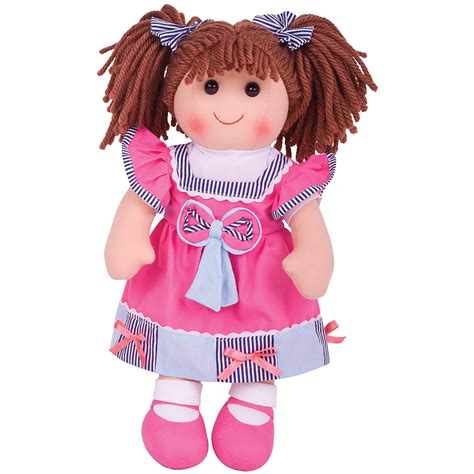 Bigjigs Toys Emma Doll 38cm 15 Ragdoll Cuddly Toy Uk