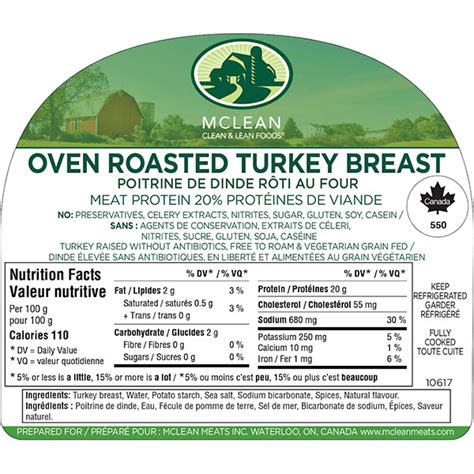 Oven Roasted Turkey Breast Mclean Meats Clean Deli Meat Healthy Meals