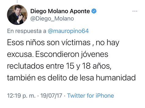 “son Máquinas De Guerra” La Polémica Por La Frase Del Ministro Diego Molano Continúa Infobae