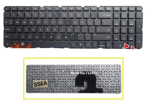 Ssea New Laptop Us Keyboard For Hp Pavilion Dv7 Dv7 4000 Dv7 4030 Dv7