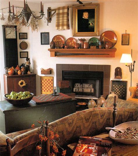 Decorating your home to your taste can be expensive. Primitive | Living room decor country, Primitive home ...