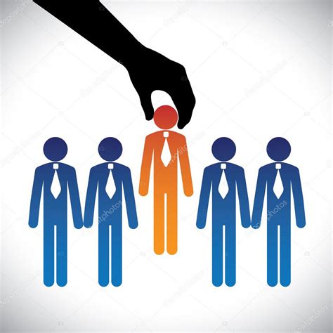 Concept Vector Graphic Hiringselecting The Best Job Candidate