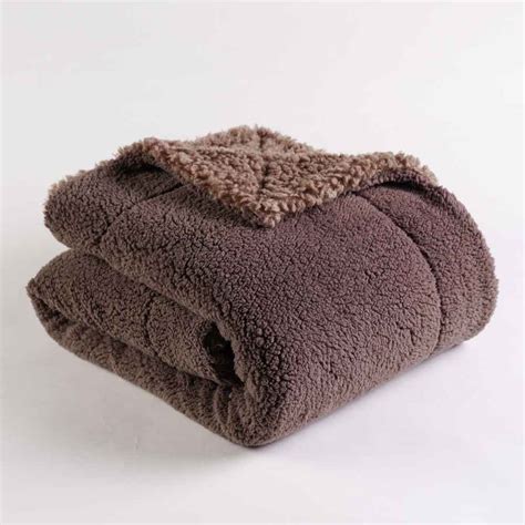 Warm Thick Sherpa Blanket Pechoter Factory