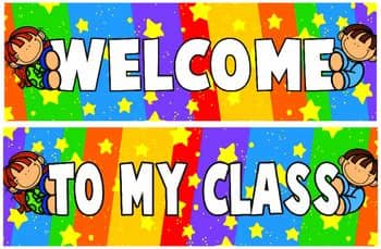 We carry all kinds of bulletin board supplies, sets, borders, paper, posters and more. Classroom Decoration Kids Welcome Banner and Borders by ...