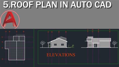 How To Make A Roof Plan Autocad Youtube