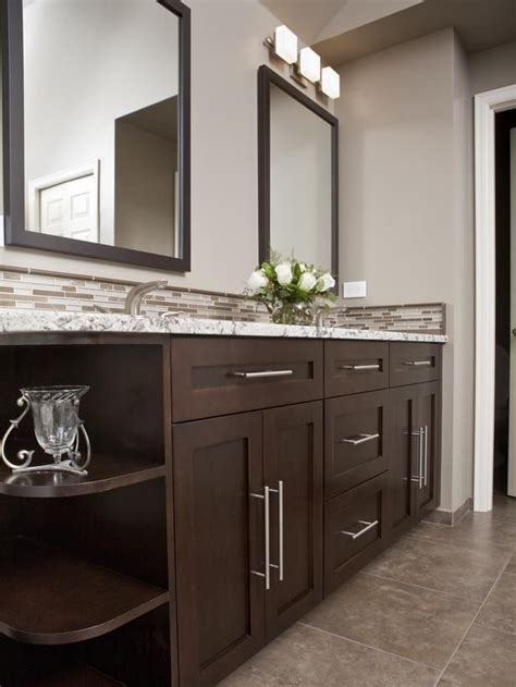 Looks Stunning With These Bathroom Ideas With Dark Brown Cabinets