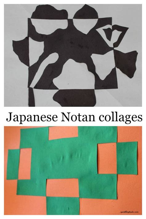 Norta Japanese Collage For Kids Notan Art Elementary Art Projects