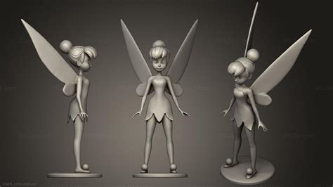 Figurines Simple Tinkerbell STKPR 1298 3D Stl Model For CNC