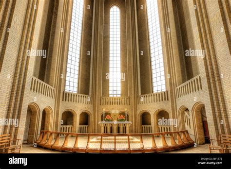 Inside Grundtvigs Church In Copenhagen Stock Photo Alamy