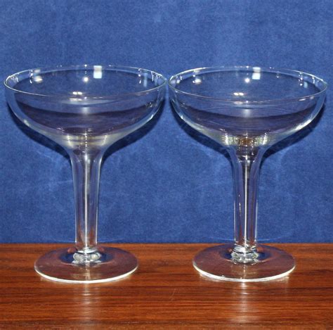 vintage set of 4 wide bowl hollow stem champagne glass etsy hollow stem champagne glasses