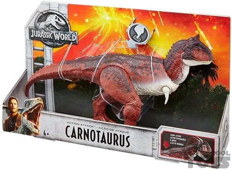 Carnotaurus Jurassic World Fallen Kingdom In Doos Action Attack Old School Toys
