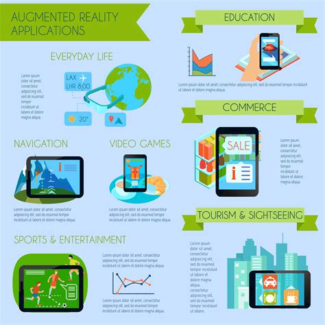 Augmented Reality Infographic Set 476552 Vector Art At Vecteezy