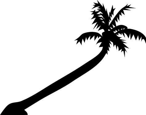 Caribbean Beach Palm Silhouette PNG | Picpng