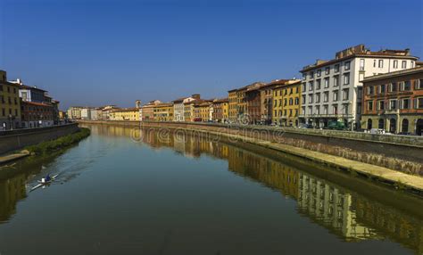 River Arno Pisa Tuscany Italy Stock Photo Image Of Alla Oratorio