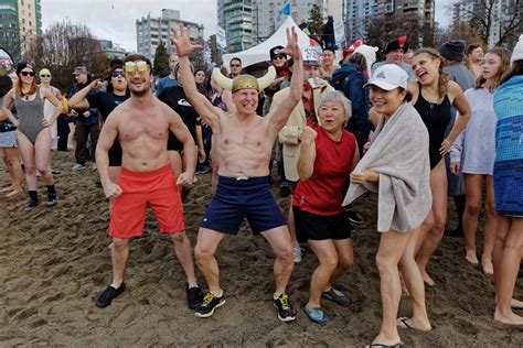 Vancouverites Strip Down For 100th Annual Polar Bear Swim Photos Listed