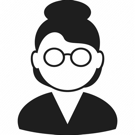 Avatar Character Face Glasses Person User Woman Icon