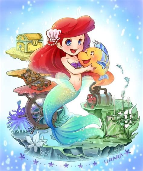 Disney Desenho Ariel Pequena Sereia Arte Dos Fãs Arte No Papel