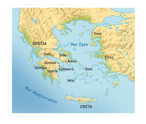Carta Della Grecia Antica Giunti Scuola