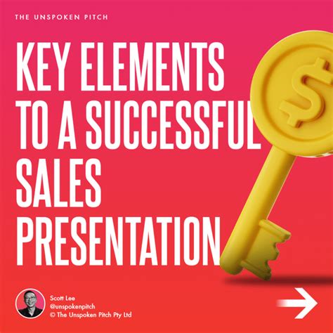Key Elements To A Successful Sales Presentation The Unspoken Pitch
