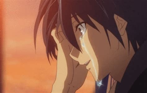 Anime Guy Crying 