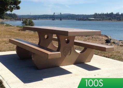 Table and benches are separate objects. Outdoor Creations-Picnic Tables,Rectangle Tables