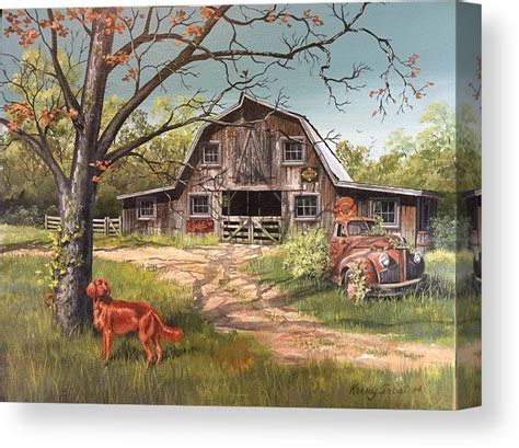 Rusty Canvas Print Canvas Art By Kerry Trout Barn Painting Farm