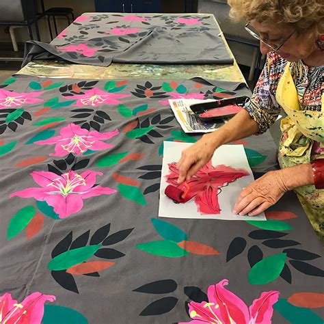 Stencil Printing On Textiles Off The Leash