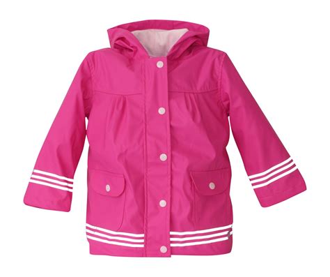 I Rock The Block Girls Hi Vis Rain Jacket Bright Pink Bright Pink