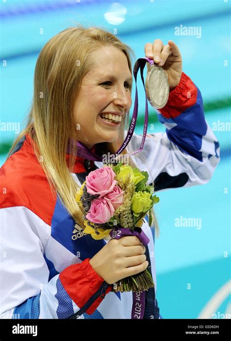 Great Britains Stephanie Millward With Her Silver Medal Following The