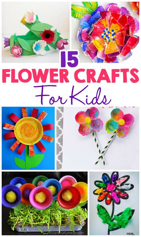 Flower Crafts Arts And Crafts And Crafts For Kids On