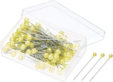 Patikil Pearlized Sewing Pins 1 Set Stainless Steel Ball