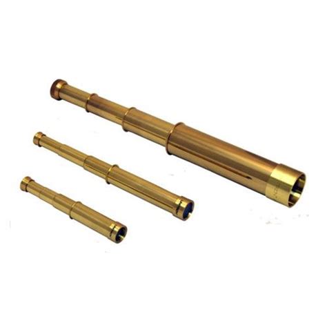 Polished Brass Telescope For Magnifie View Color Golden At Best
