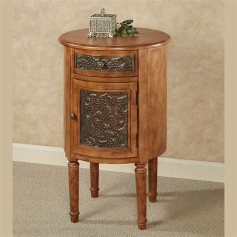Lombardy Round Storage Accent Table