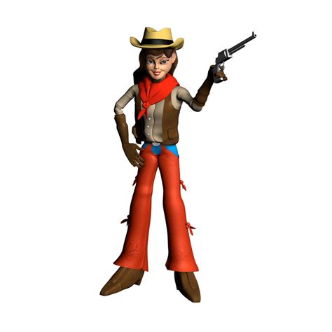 Cow Girl Cartoon 3d Model Turbosquid 2014390