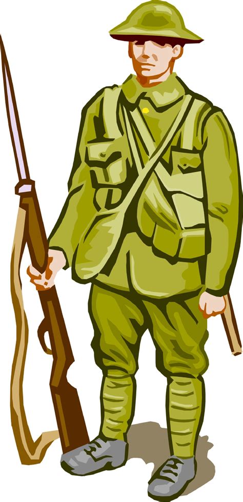 British Soldier Ww1 Cartoon Clip Art Library