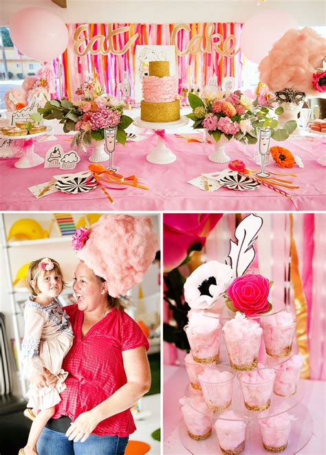 Marie Antoinette Inspired Birthday Party Pink Gold And Glitzy