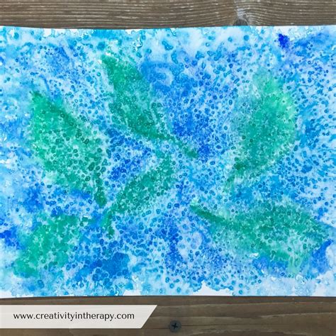 Salt And Watercolor Painting Creativity In Therapy