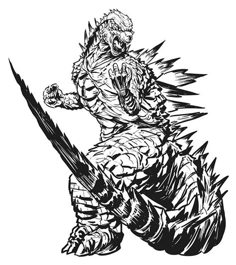 Bring reptilian instincts to life with legendary japanese kaiju ink ideas in all shapes and styles. Godzilla Tattoo Drawings - Best Tattoo Ideas