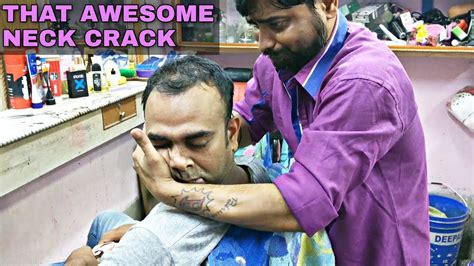 Super Relaxing Head Neck Shoulder And Body Massage With Magical Hands Neck Cracking Indian
