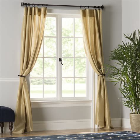 Three Posts Taylorstown Faux Silk Curtain Panel And Reviews Wayfair