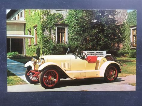Mercer Series 5raceabout 1920 Ansichtkaarten Old Timer Auto Rintintin